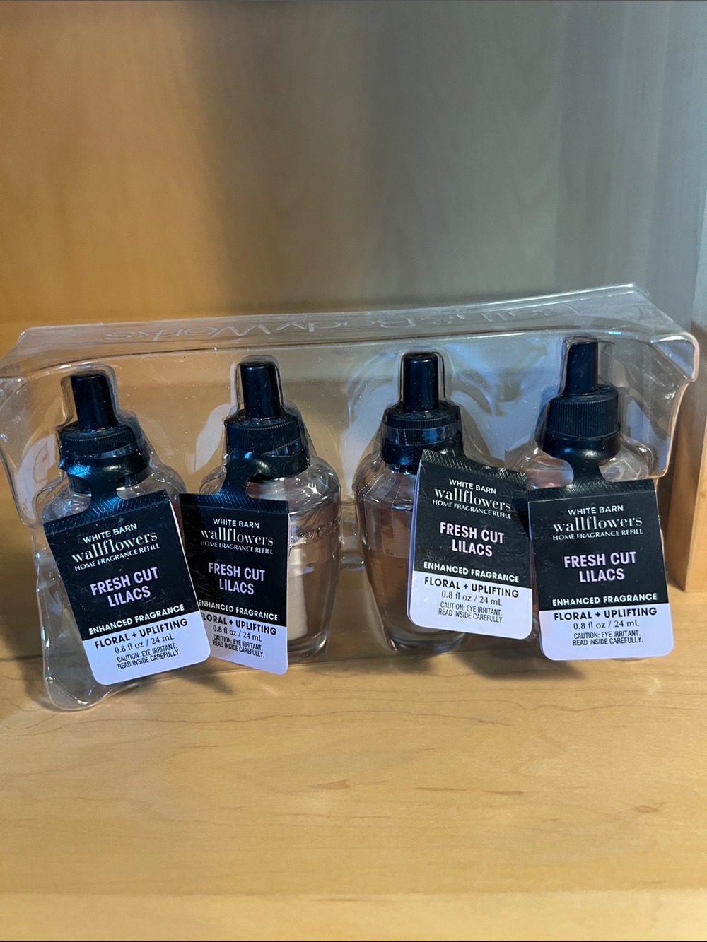 Bath and Body Works/ White Barn Wallflowers Fresh Cut Lilacs Refill Set of 4
